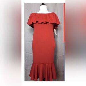 NWT LuLaRoe dress, beautiful rust orange color, perfect for Fall. Sz L.